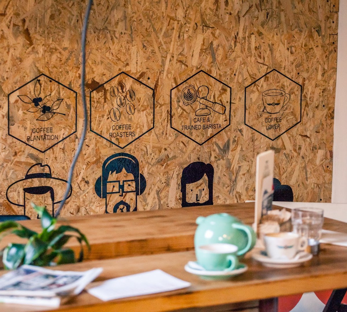 Interior of Java Coffee Serbia, specialty coffee shop in Belgrade
