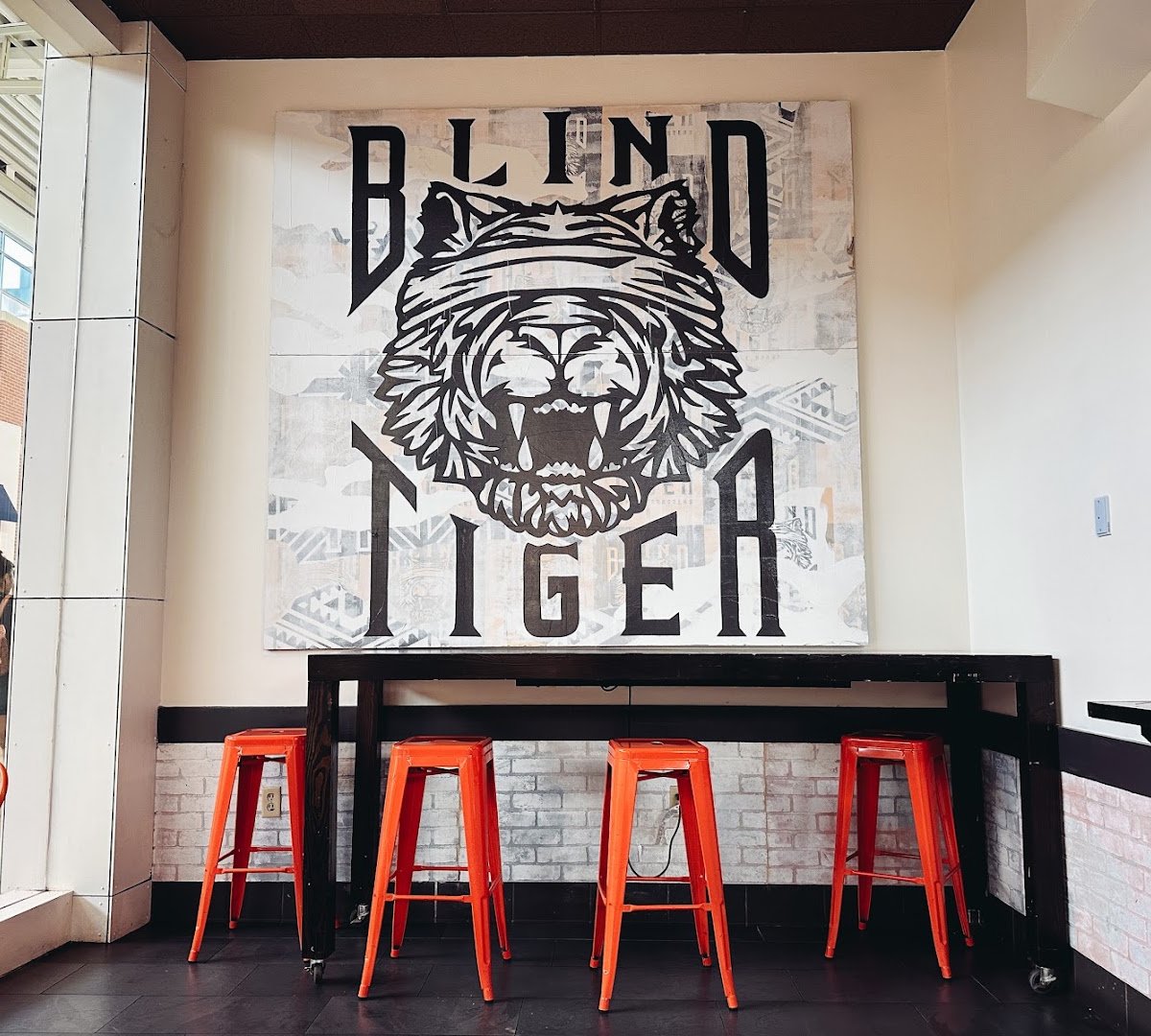 Interior of Blind Tiger Coffee Roasters, specialty coffee shop in Tampa-St. Petersburg