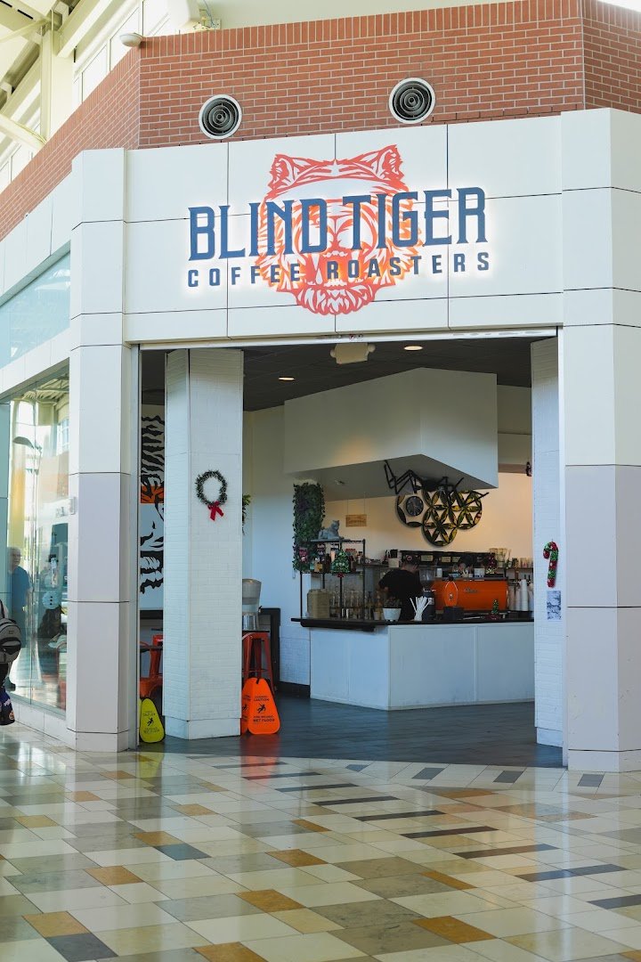 Storefront of Blind Tiger Coffee Roasters, specialty coffee shop in Tampa-St. Petersburg