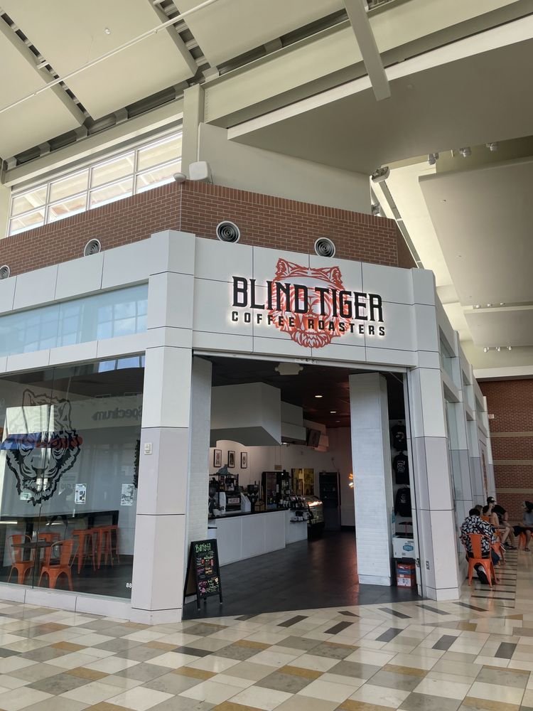 Storefront of Blind Tiger Coffee Roasters, specialty coffee shop in Tampa-St. Petersburg