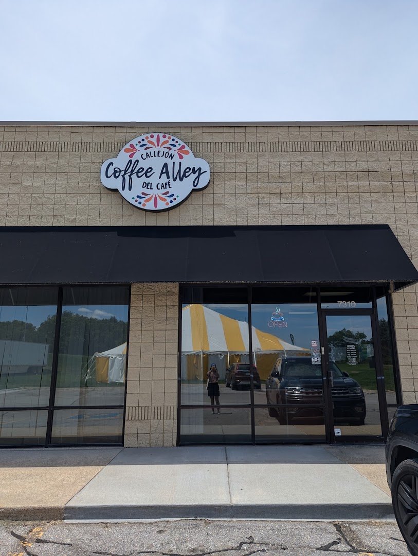 Storefront of Coffee Alley, specialty coffee shop in Omaha
