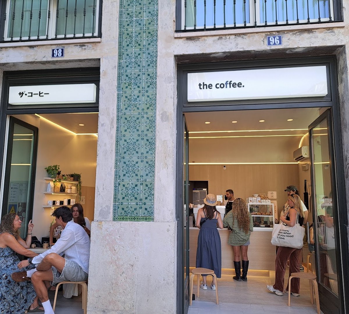 Storefront of The Coffee, specialty coffee shop in Lisbon