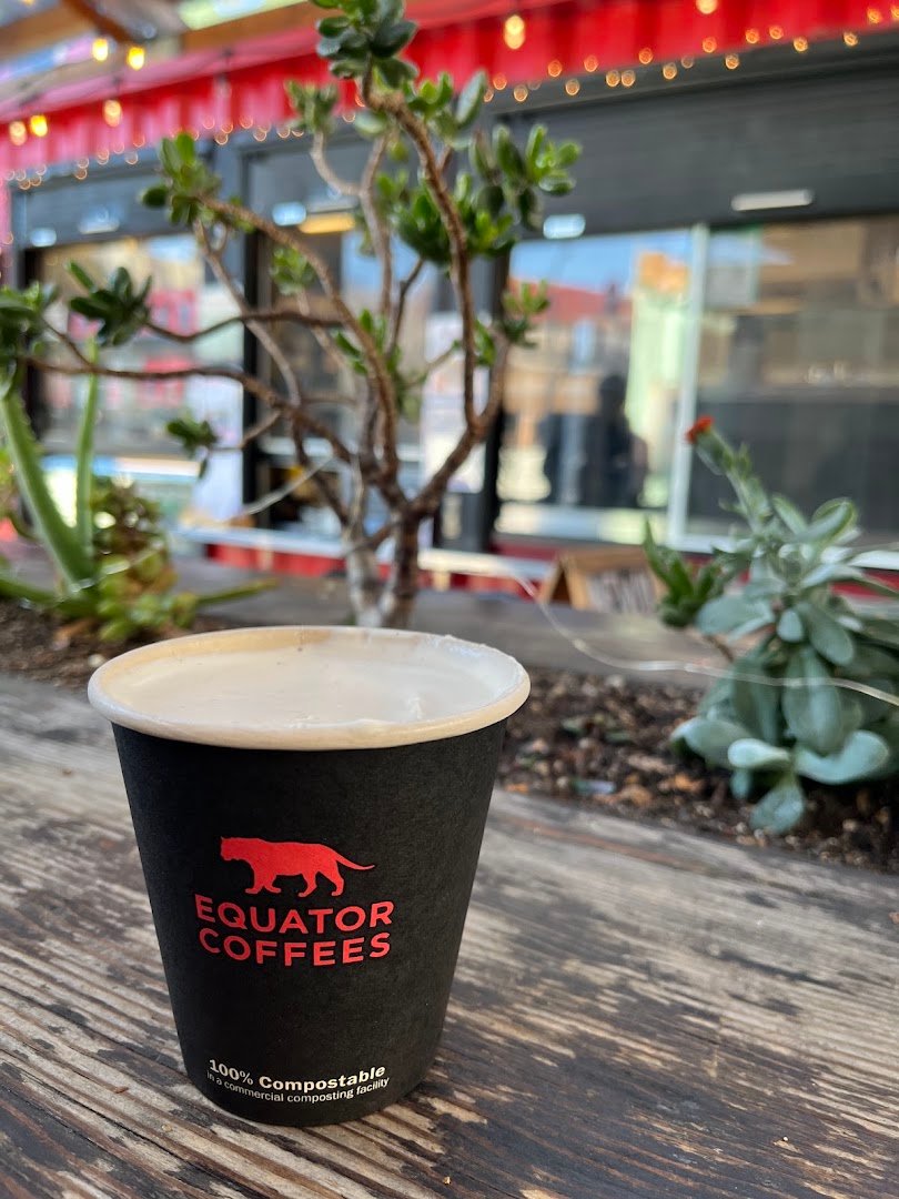 Coffee at Equator Coffees, specialty coffee shop in Oakland