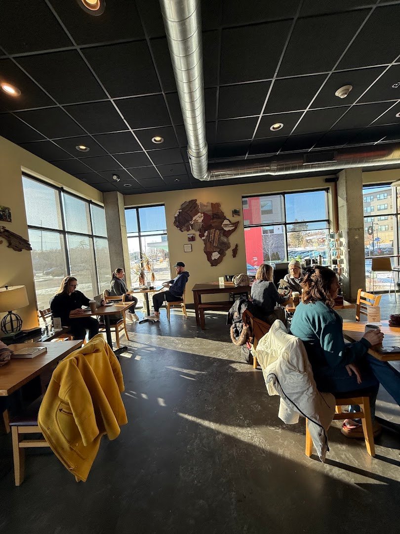 Interior of True Coffee Roasters - Cafe, specialty coffee shop in Madison