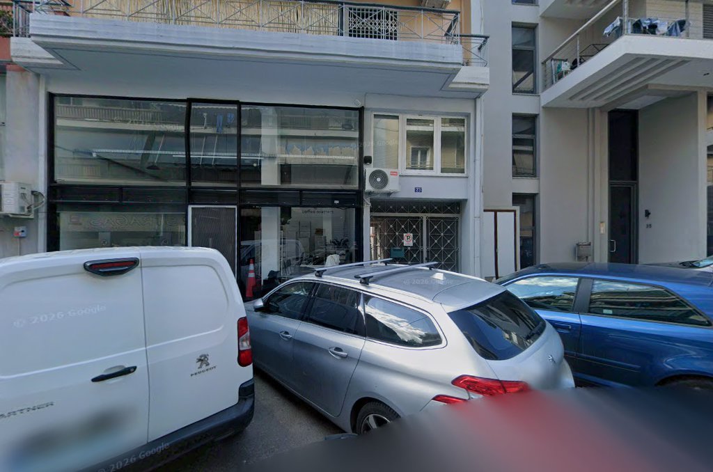 Storefront of Create Coffee Roasters, specialty coffee shop in Athens