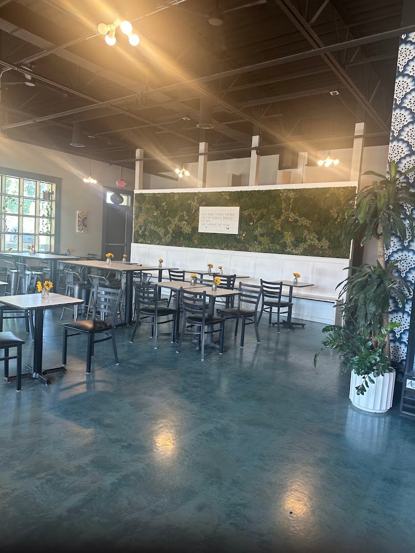 Interior of Zen Coffee Company West, specialty coffee shop in Omaha