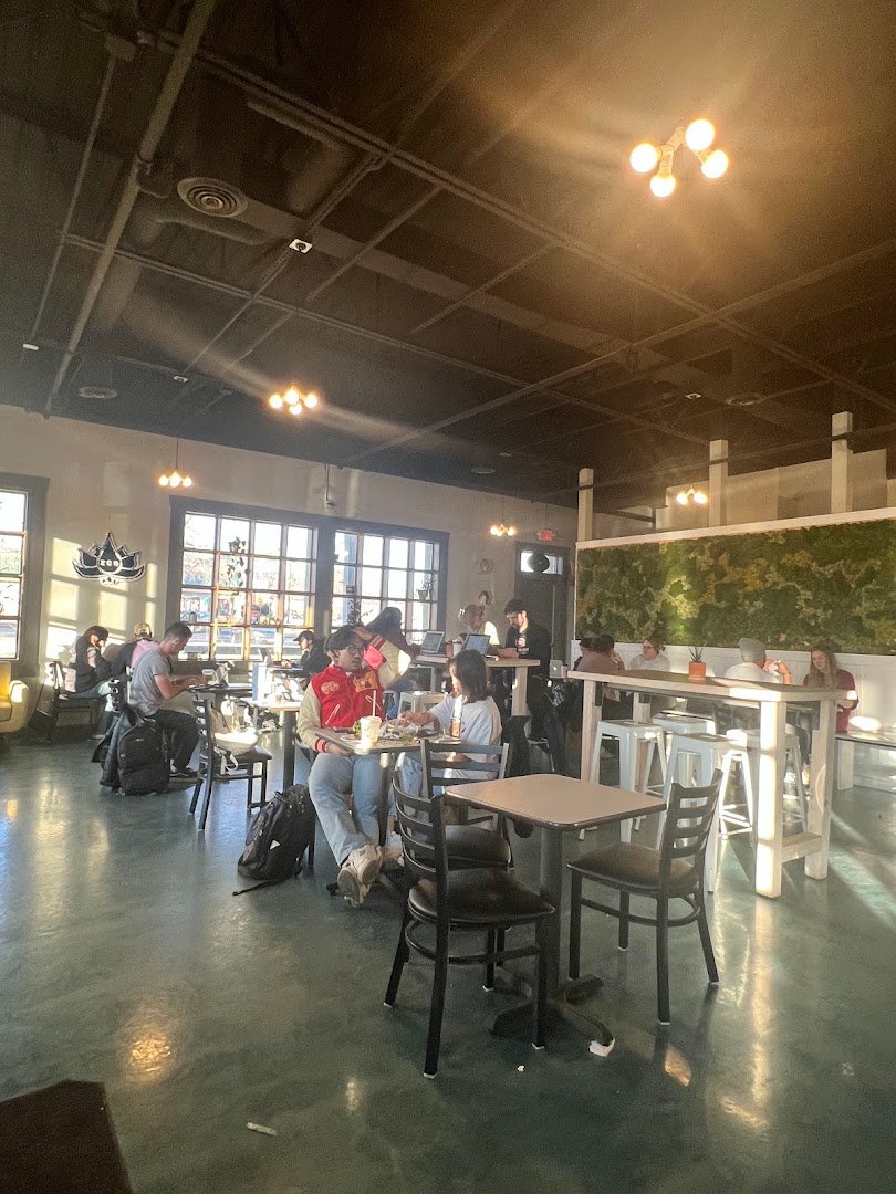 Interior of Zen Coffee Company West, specialty coffee shop in Omaha