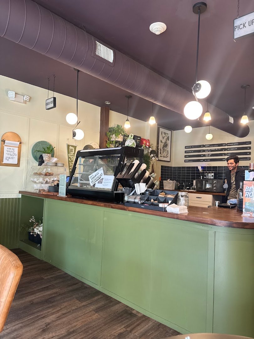 Interior of Kovella Coffee, specialty coffee shop in Rochester