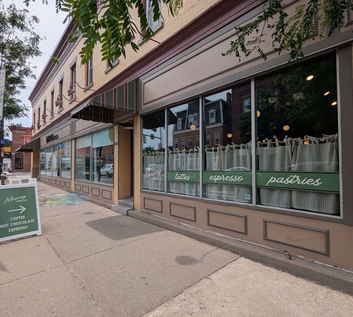 Storefront of Kovella Coffee, specialty coffee shop in Rochester
