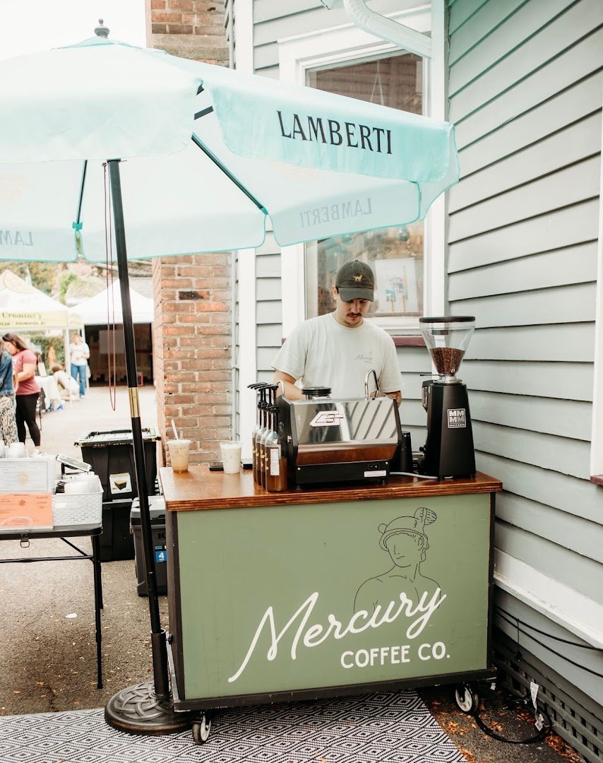 Storefront of Kovella Coffee, specialty coffee shop in Rochester