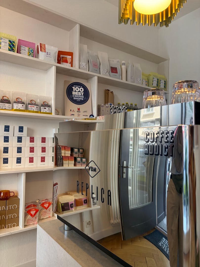 Interior of COFFEE ADDICT, specialty coffee shop in Zurich