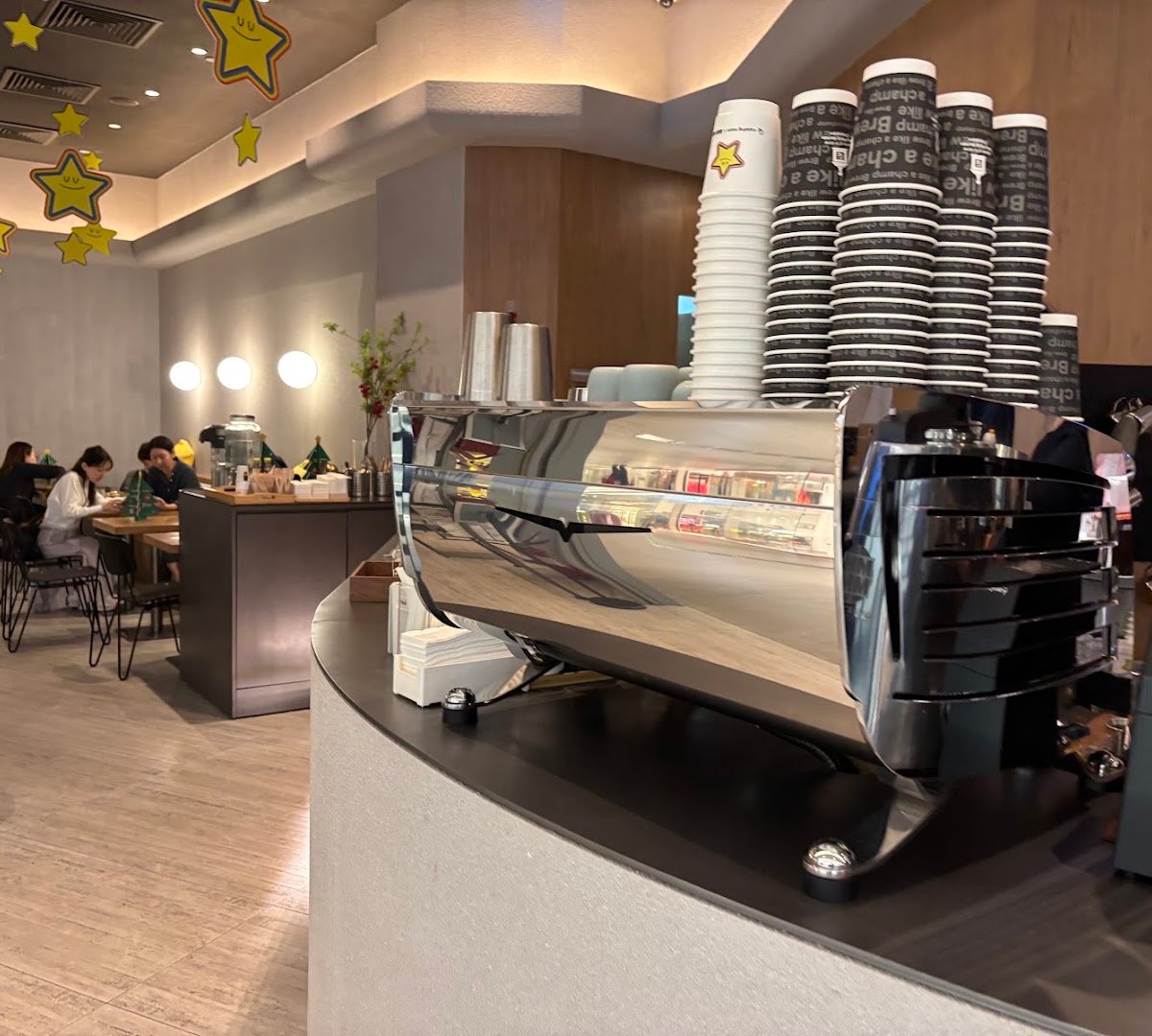 Interior of Cupping Room, specialty coffee shop in Hong Kong
