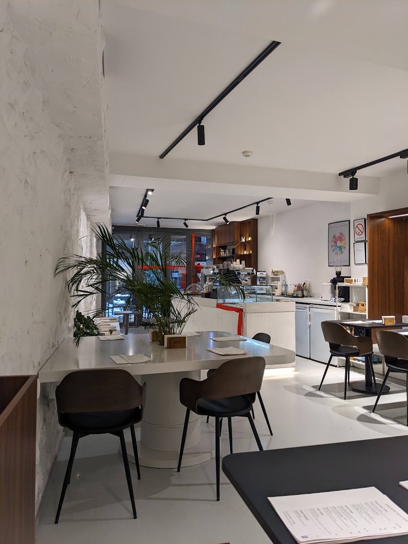 Interior of VERA, specialty coffee shop in Belgrade