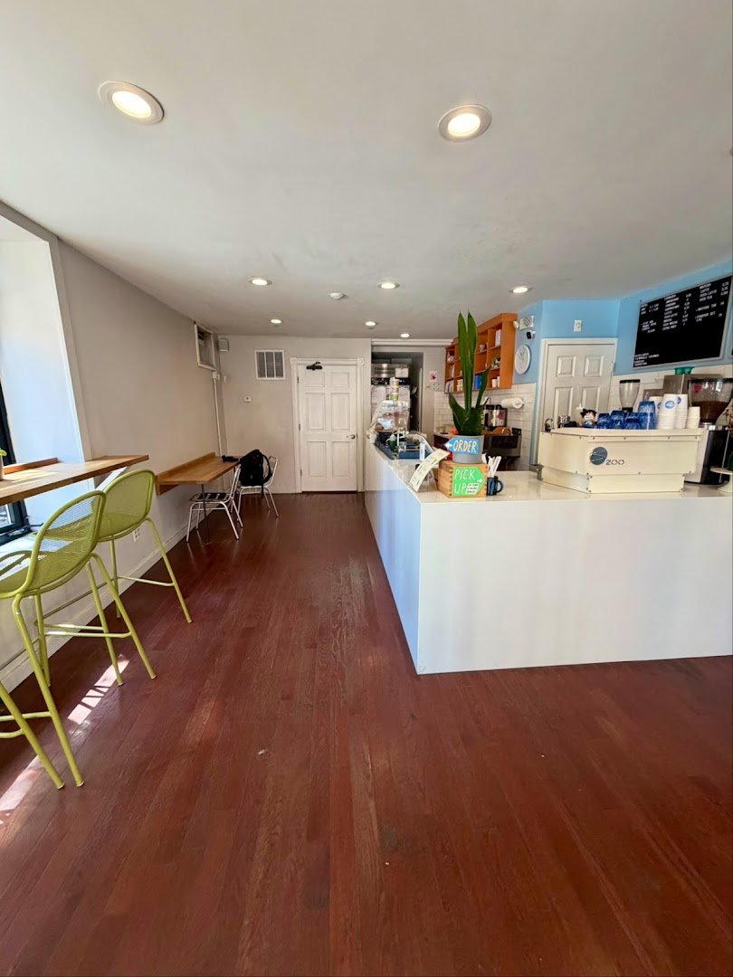 Interior of Jiggy Coffee, specialty coffee shop in Philadelphia