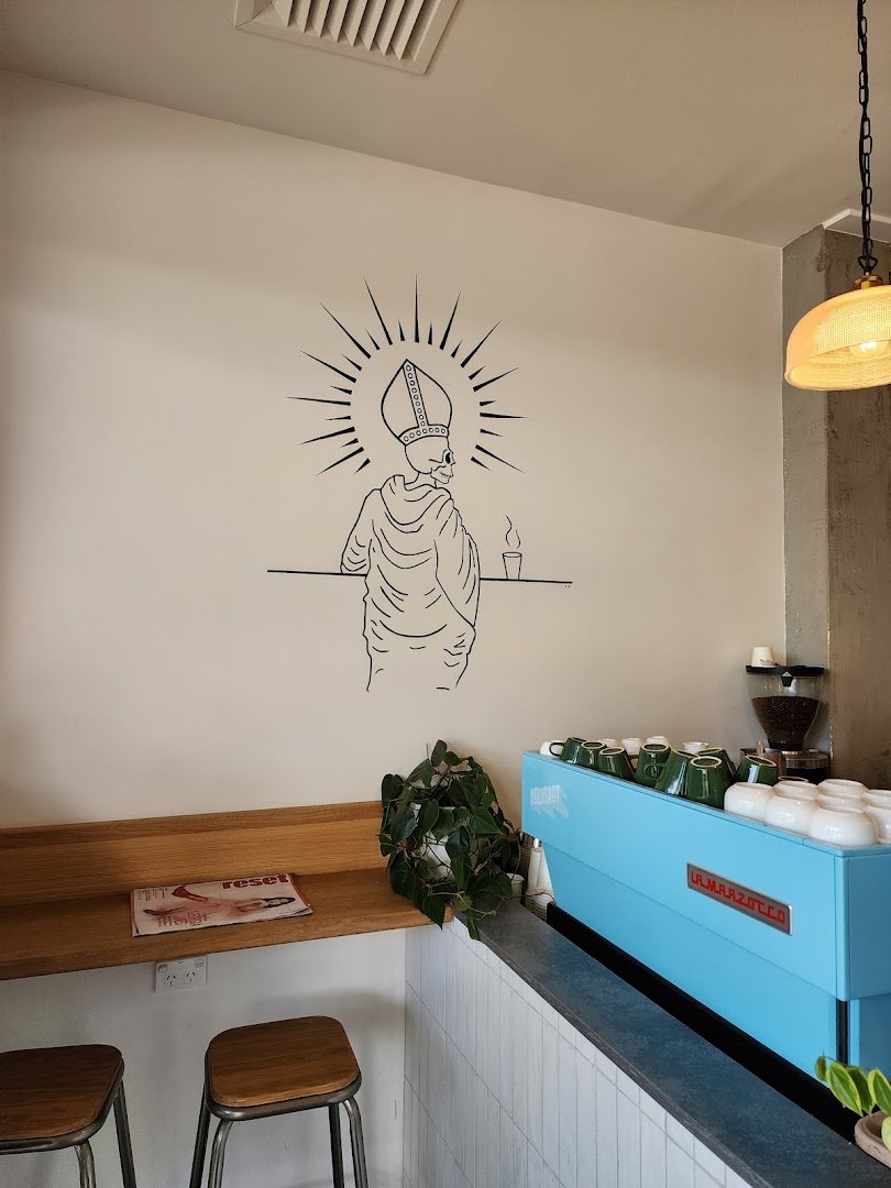 Interior of Holy Shot Espresso, specialty coffee shop in Auckland