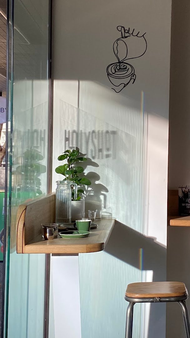 Interior of Holy Shot Espresso, specialty coffee shop in Auckland