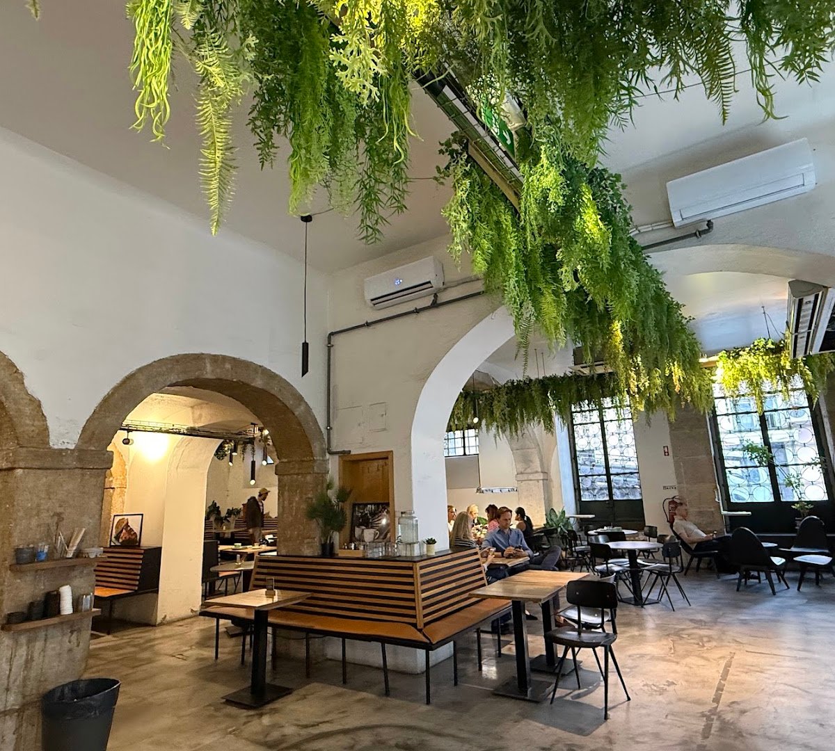 Interior of Copenhagen Coffee Lab, specialty coffee shop in Lisbon