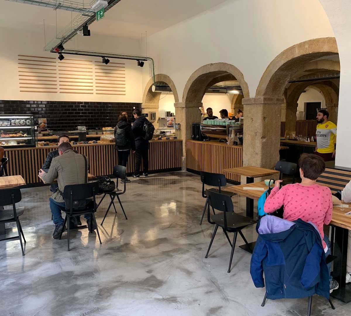 Interior of Copenhagen Coffee Lab, specialty coffee shop in Lisbon