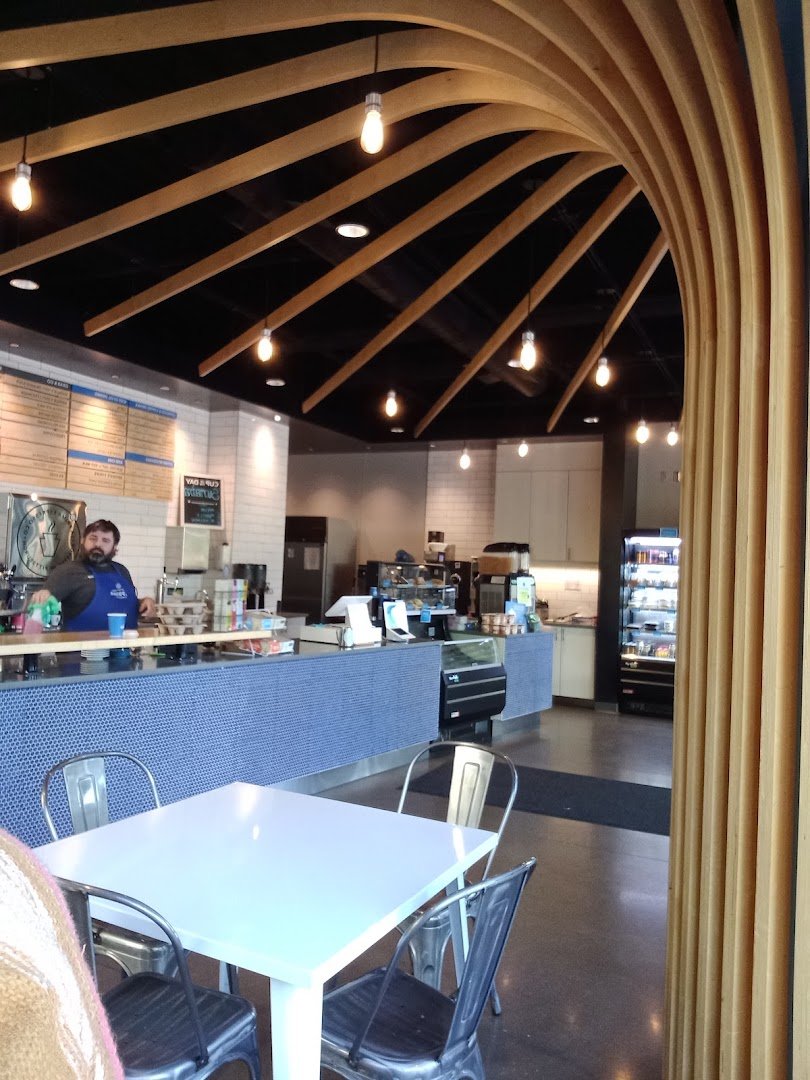 Interior of La Prima Espresso Company - Downtown, specialty coffee shop in Pittsburgh