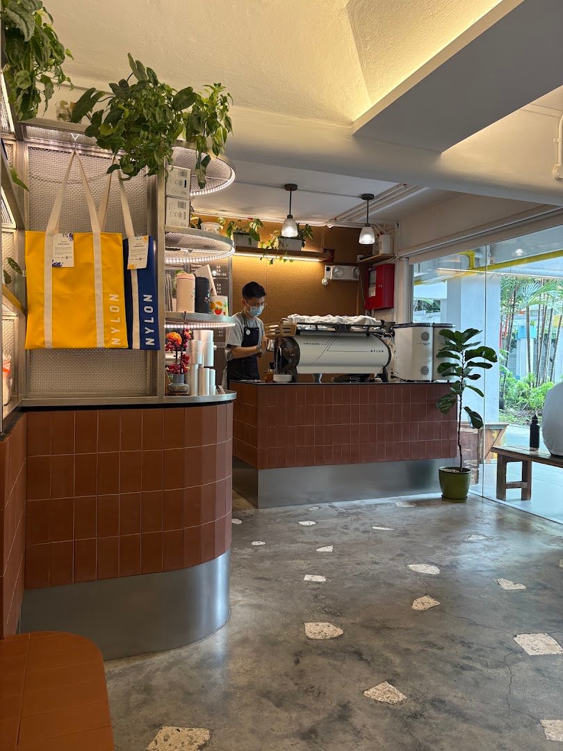Interior of Nylon Coffee, specialty coffee shop in Singapore