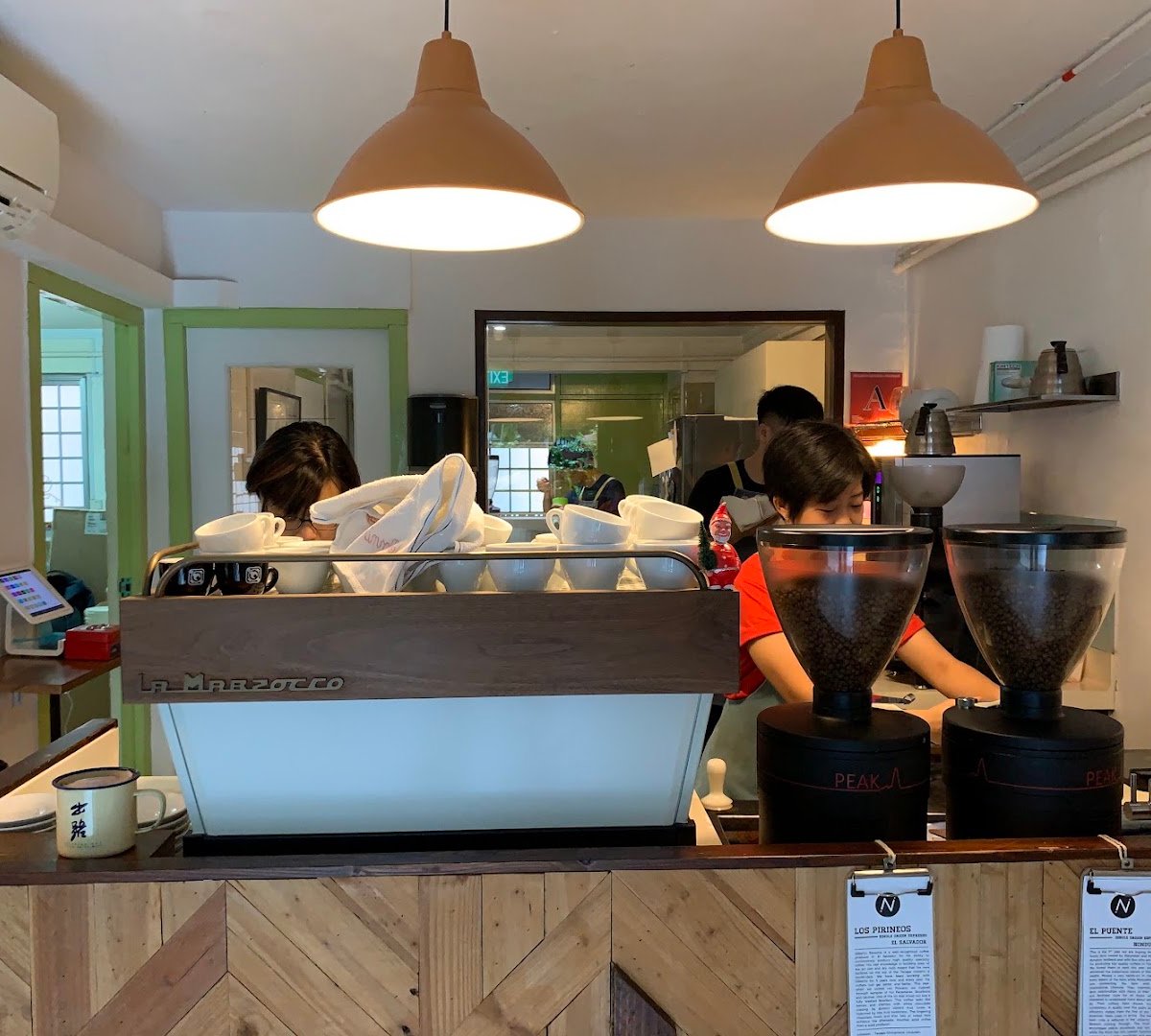 Interior of Nylon Coffee, specialty coffee shop in Singapore