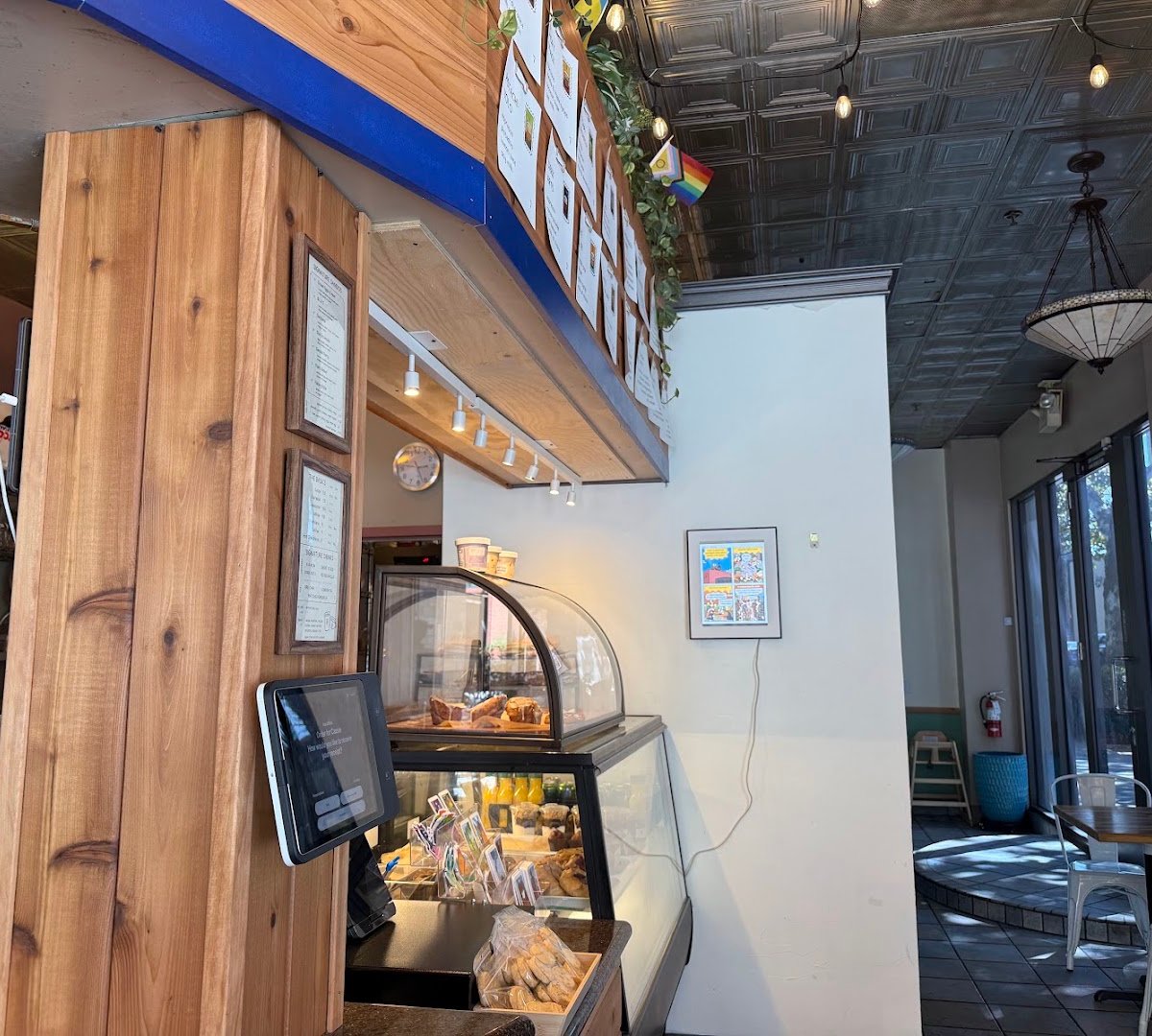Interior of Bavetta Coffee, specialty coffee shop in San Jose