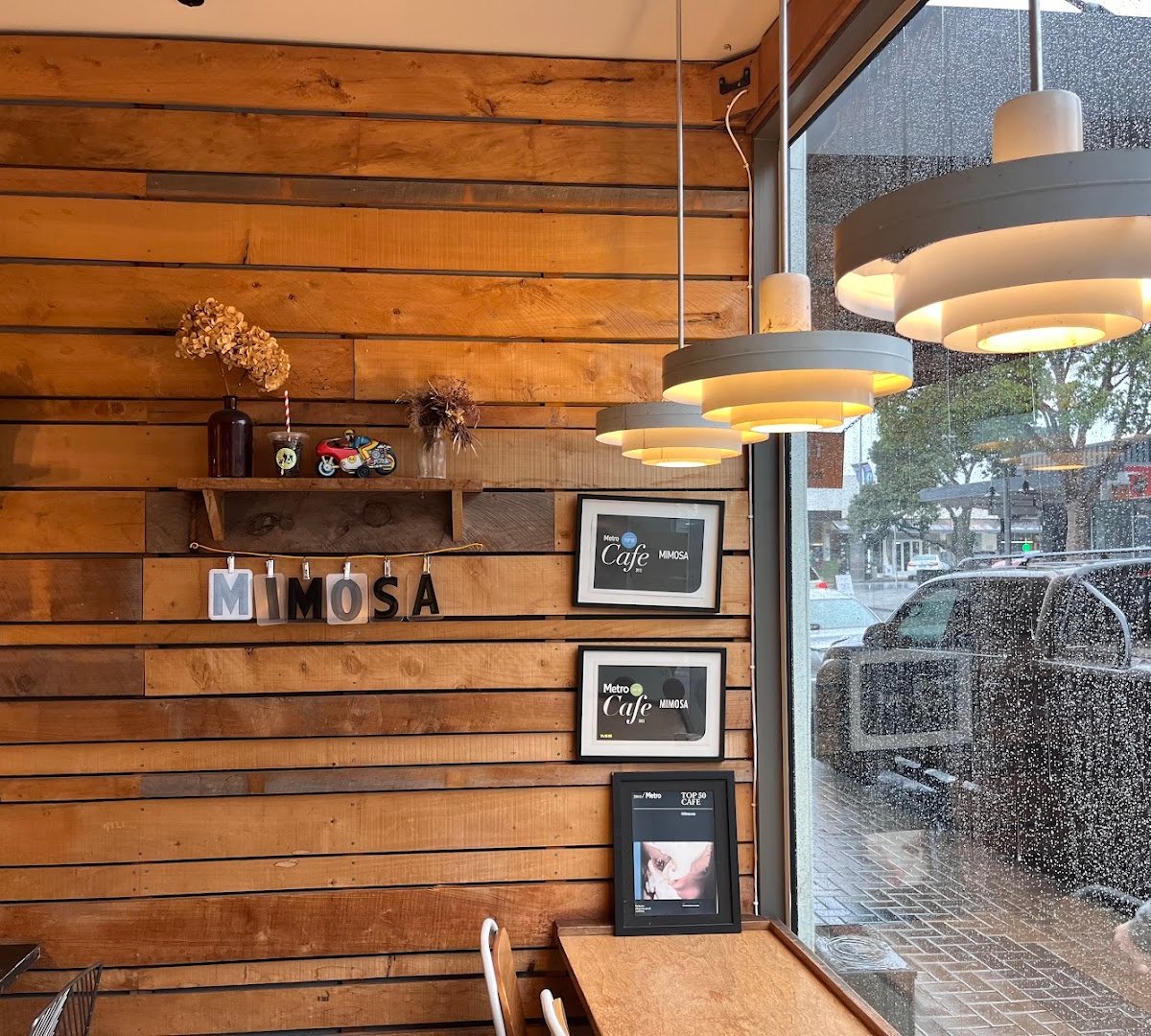 Interior of Mimosa, specialty coffee shop in Auckland
