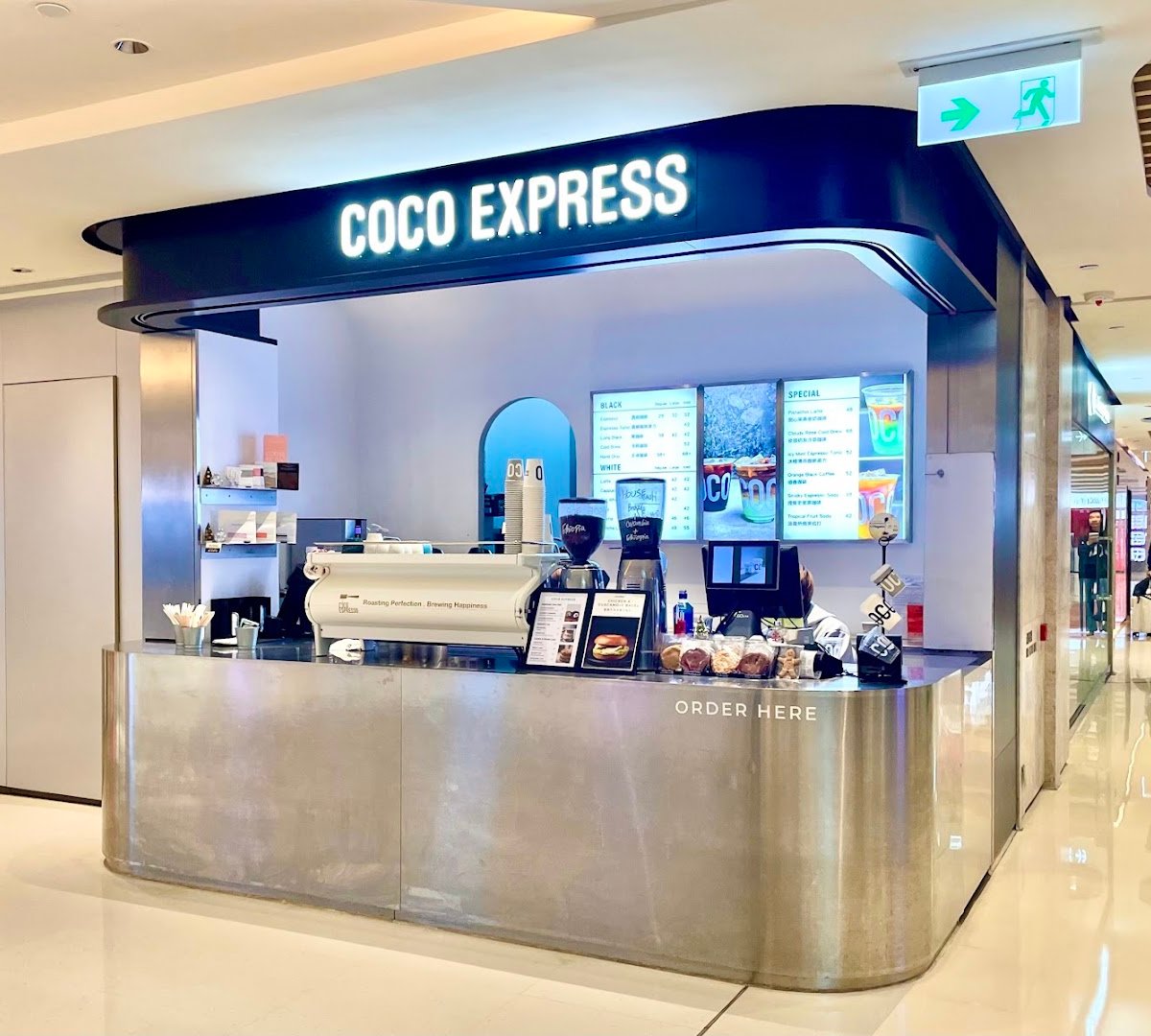 Storefront of Coco Espresso, specialty coffee shop in Hong Kong