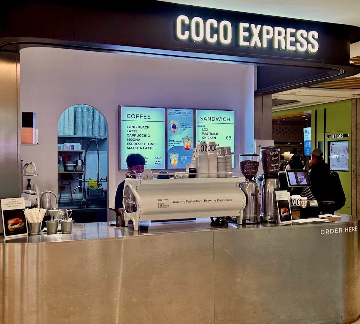 Storefront of Coco Espresso, specialty coffee shop in Hong Kong
