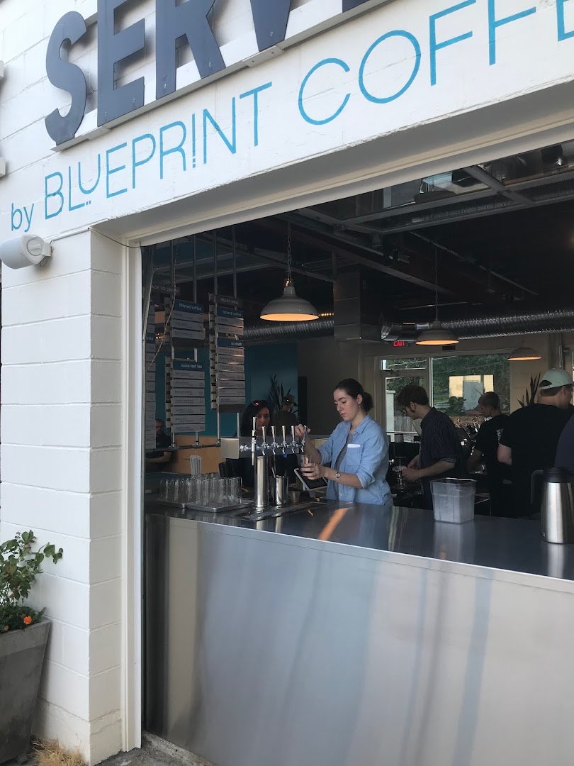 Interior of Blueprint Coffee - Watson, specialty coffee shop in St. Louis