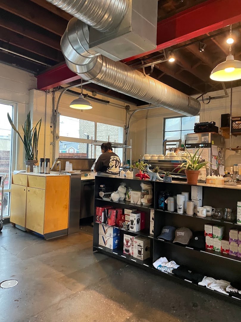 Interior of Blueprint Coffee - Watson, specialty coffee shop in St. Louis