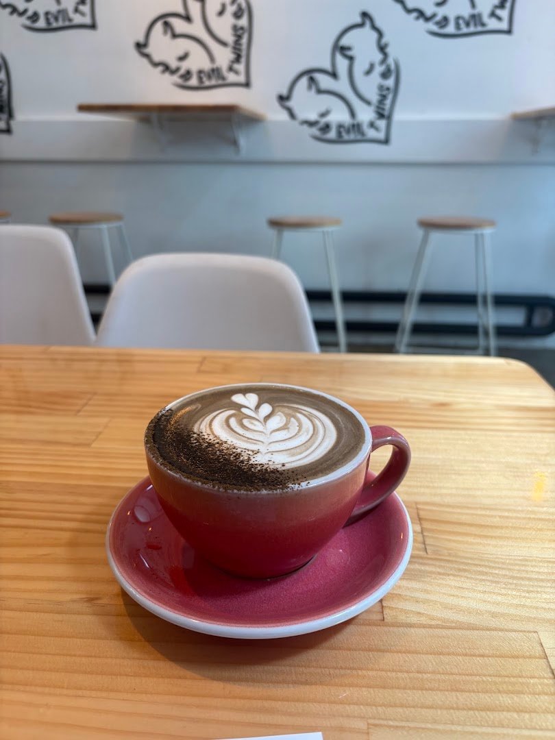 Coffee at Evil Twins Coffee, specialty coffee shop in Wellington