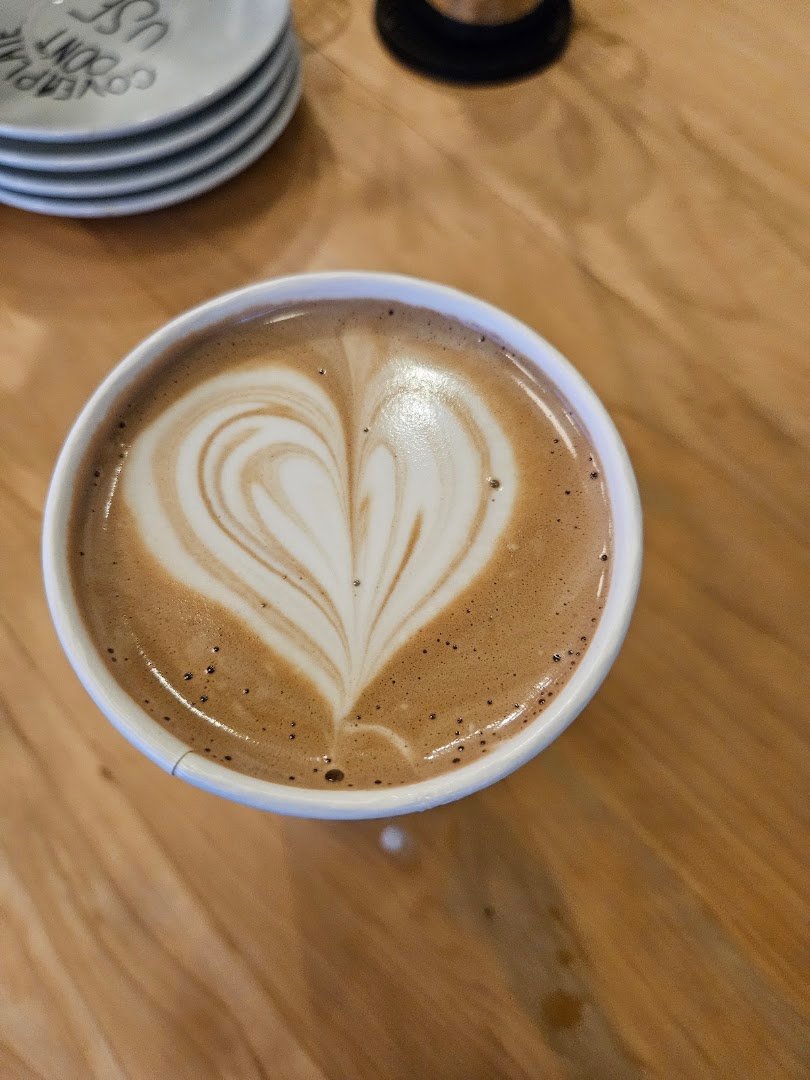 Coffee at Sunergos Coffee, specialty coffee shop in Louisville