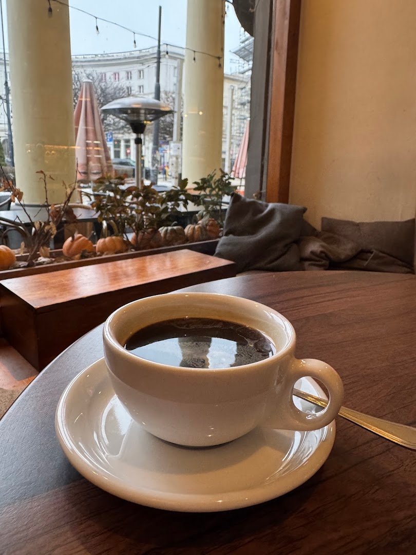 Coffee at Coffee Karma, specialty coffee shop in Warsaw