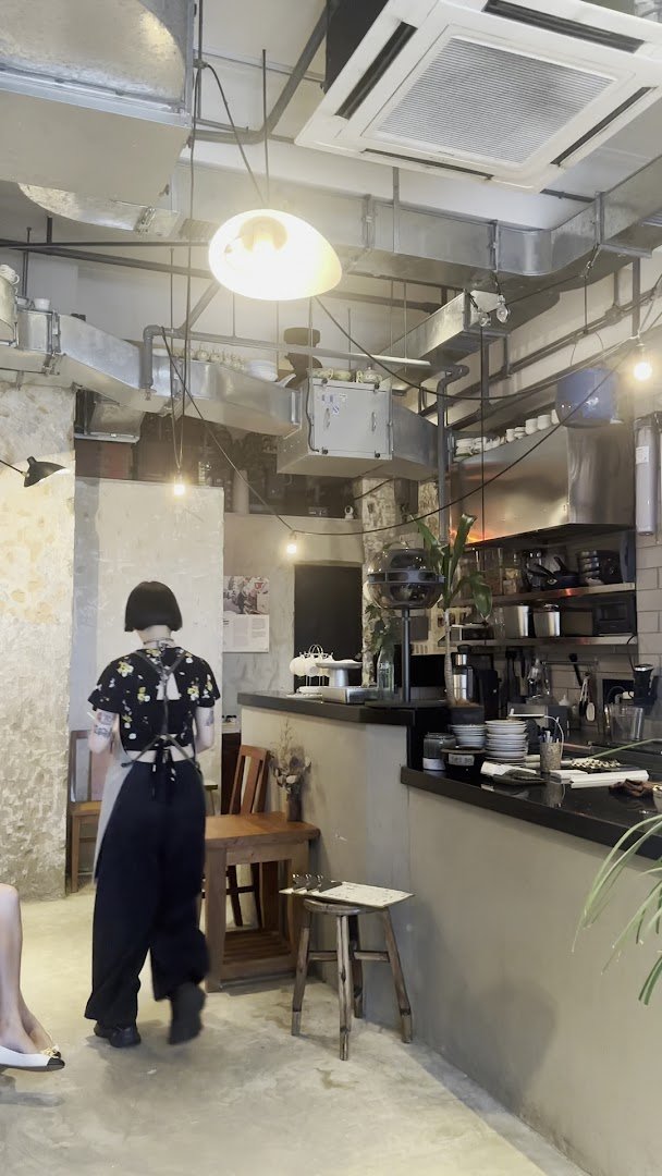 Interior of Halfway Coffee, specialty coffee shop in Hong Kong