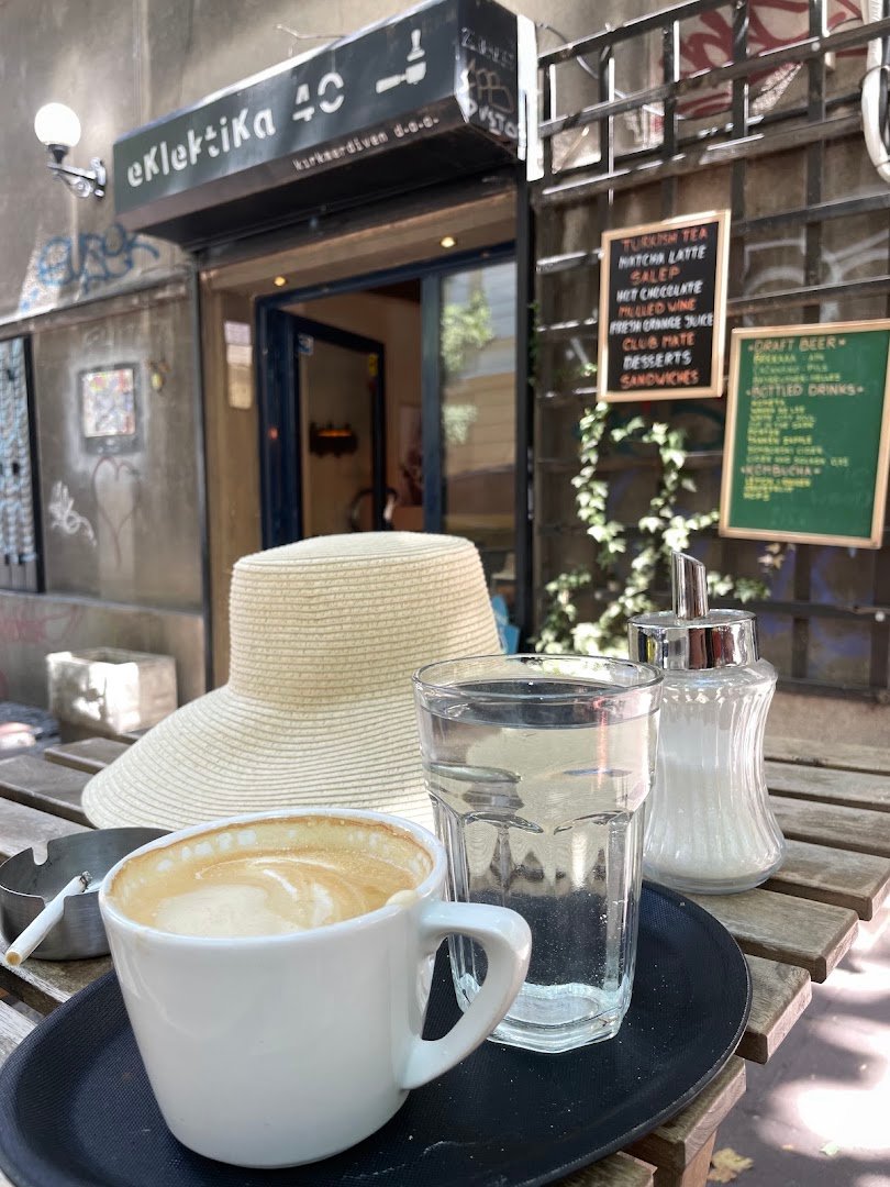 Coffee at eklektika 40, specialty coffee shop in Belgrade