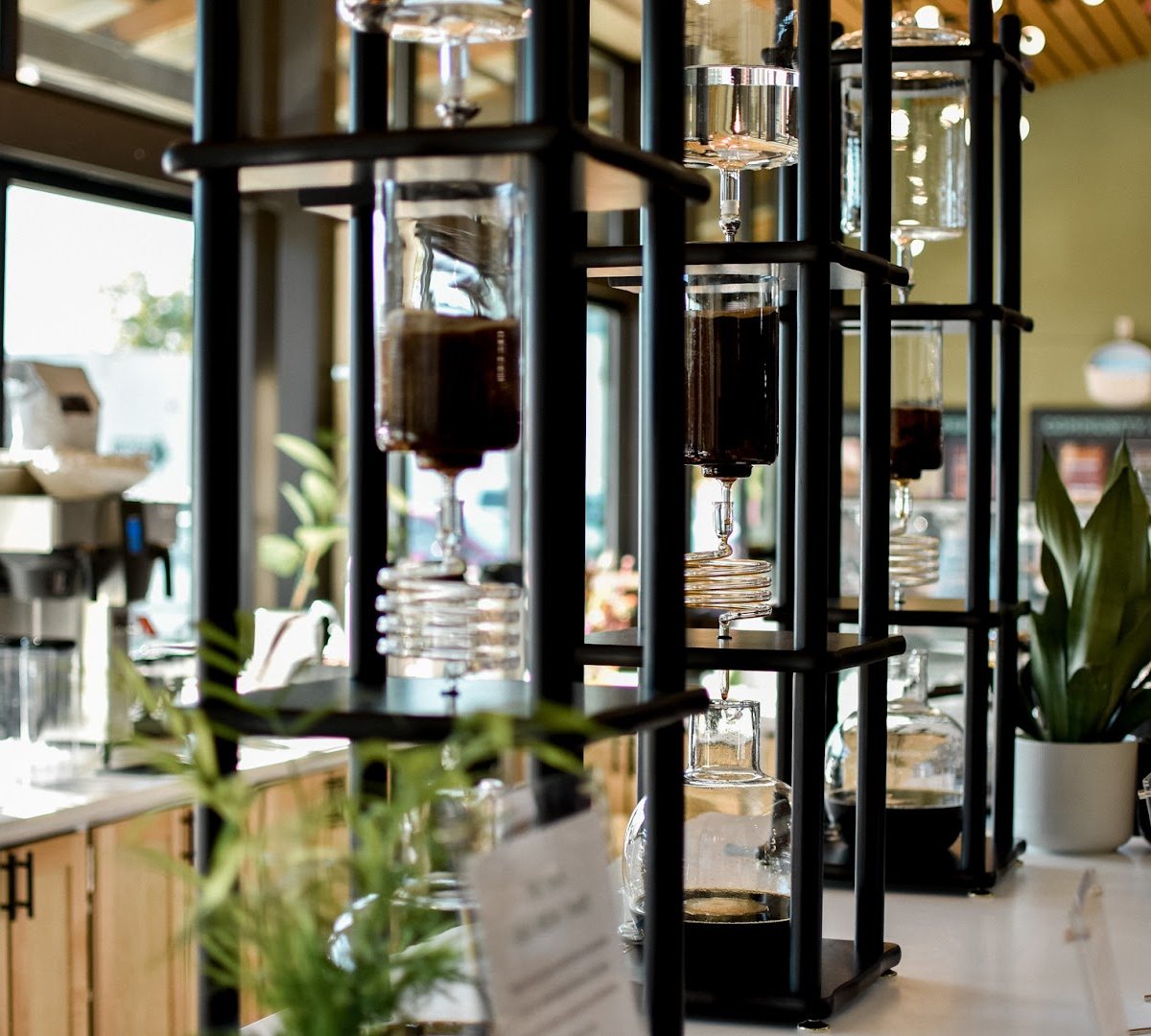 Interior of Pachamama Coffee, specialty coffee shop in Sacramento