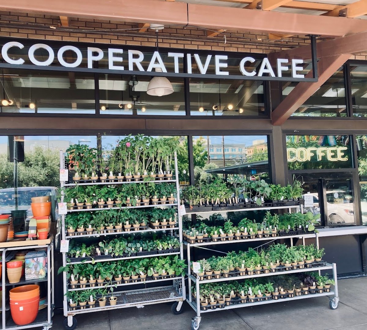 Storefront of Pachamama Coffee, specialty coffee shop in Sacramento
