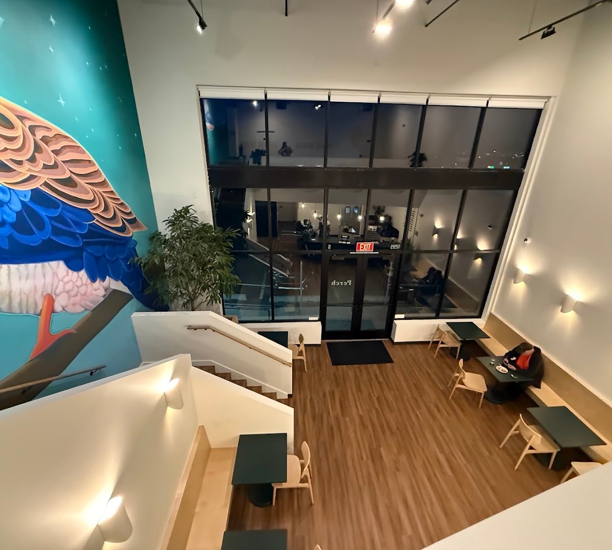 Interior of Perch Coffee, specialty coffee shop in Salt Lake City