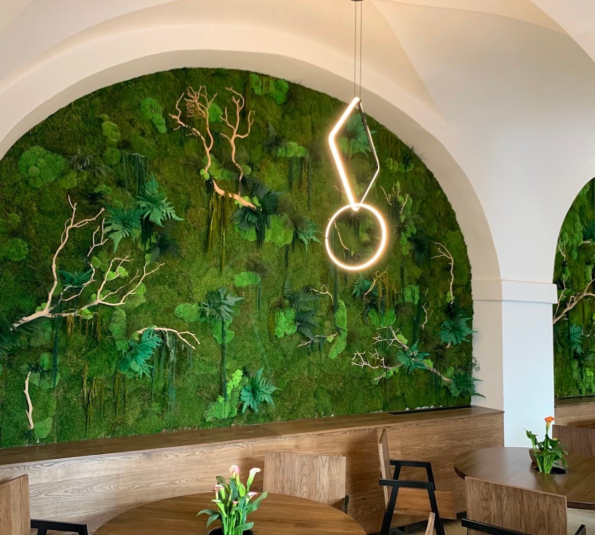 Interior of Národní 38, specialty coffee shop in Prague