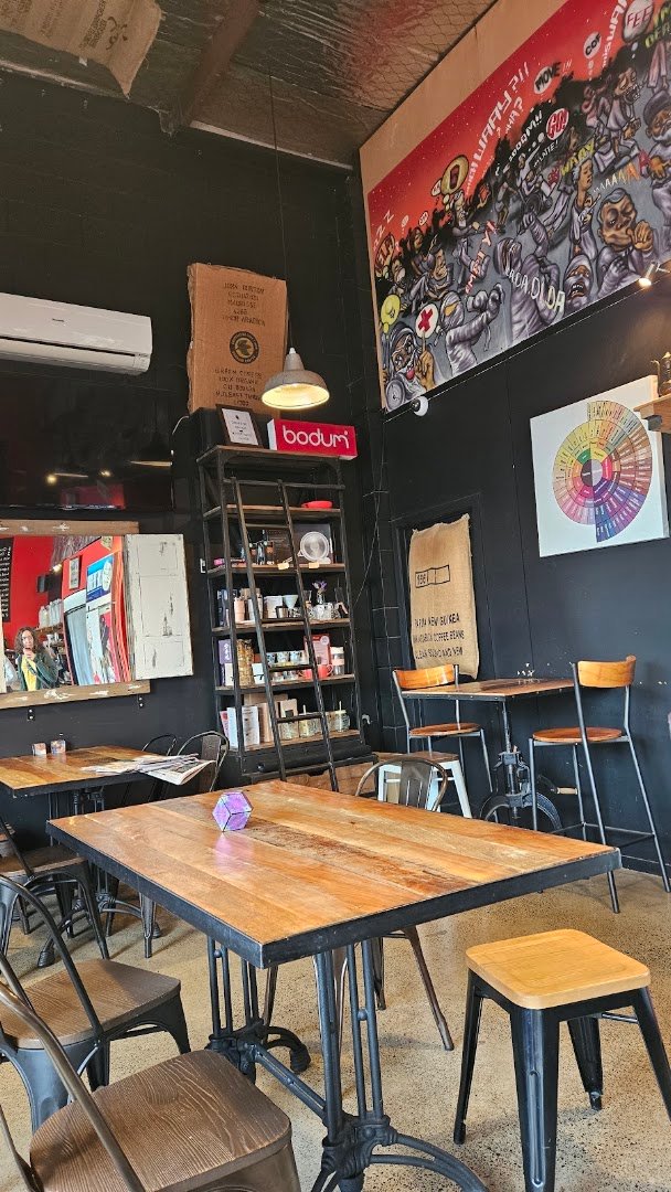 Interior of Eden Espresso Bar, specialty coffee shop in Auckland