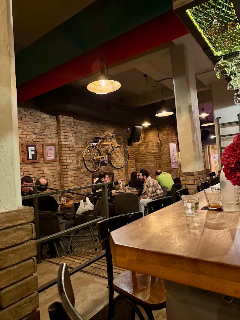 Interior of Nomad, specialty coffee shop in Athens