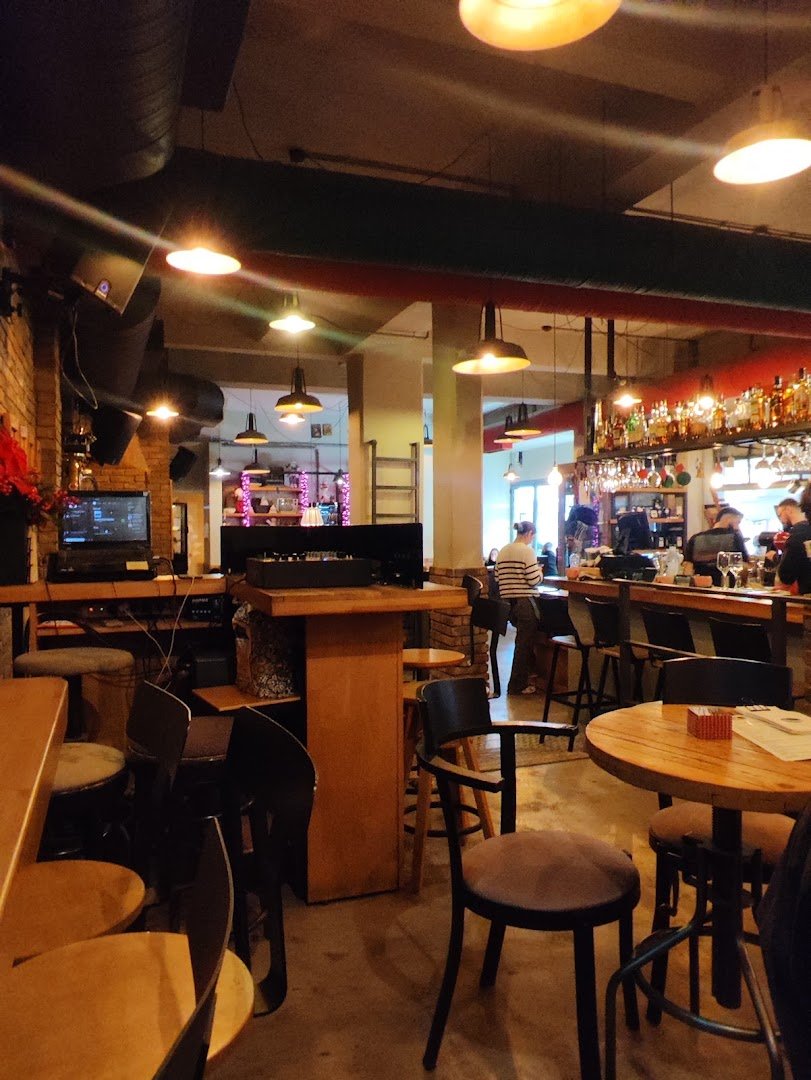Interior of Nomad, specialty coffee shop in Athens