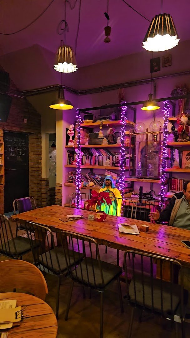 Interior of Nomad, specialty coffee shop in Athens