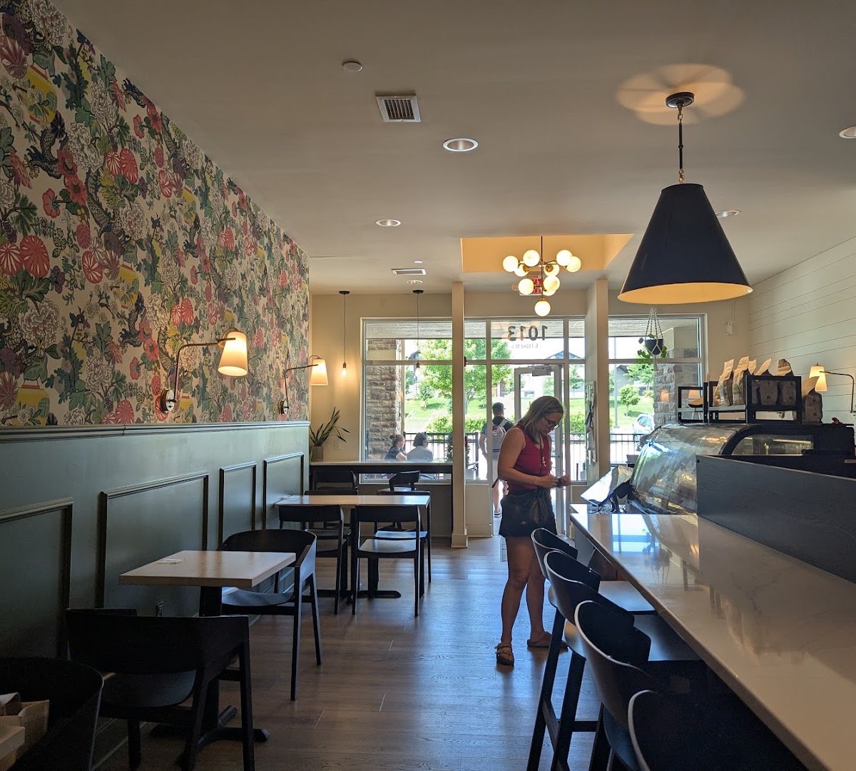 Interior of The Grind Coffeehouse, specialty coffee shop in Omaha