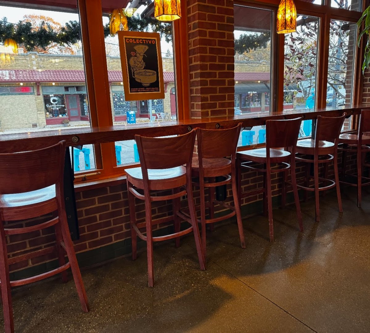 Interior of Colectivo Coffee 68th St., specialty coffee shop in Milwaukee