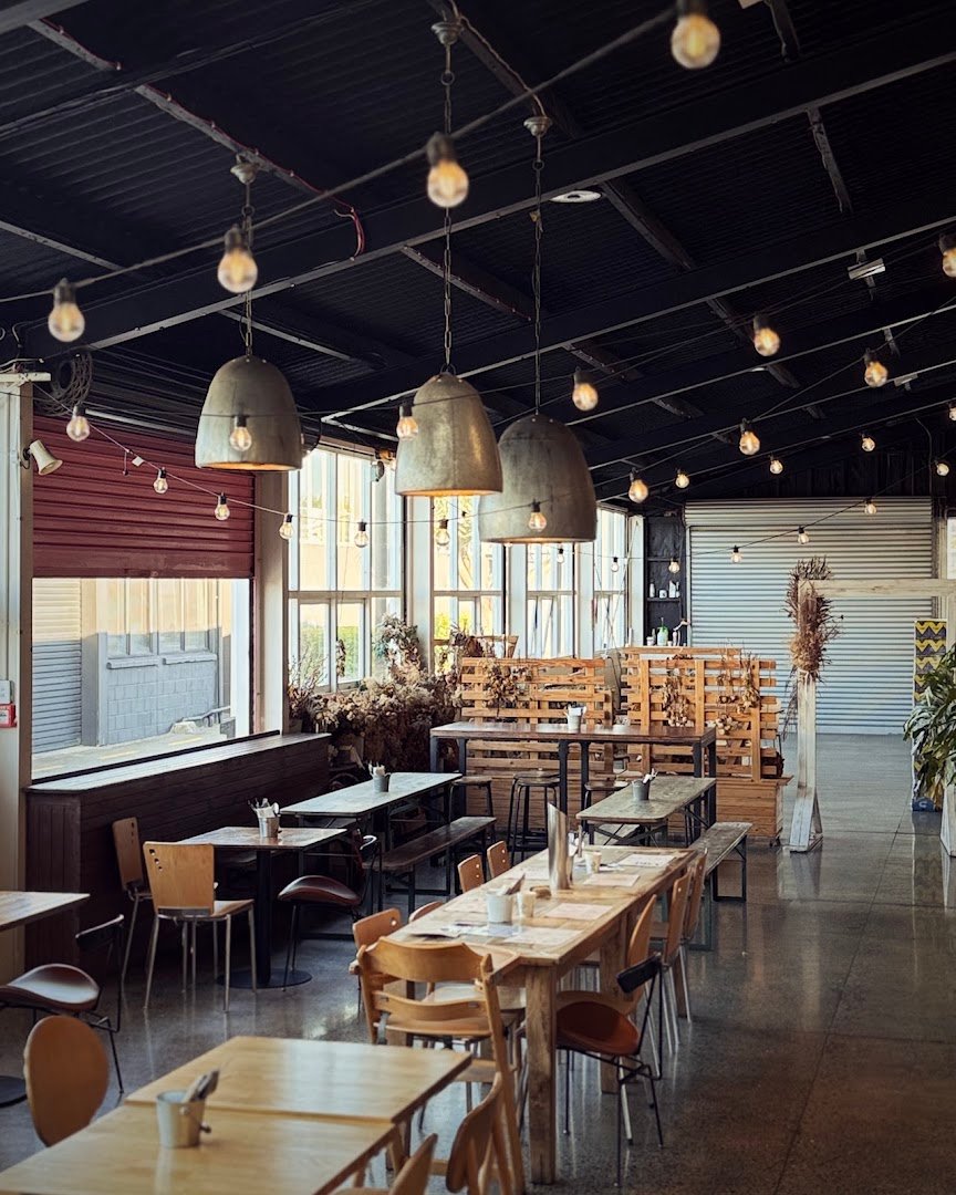 Interior of VIBE Coffee Roasters, specialty coffee shop in Auckland