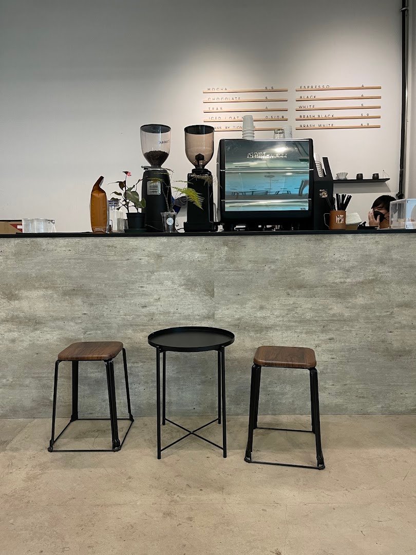 Interior of Brash Boys Coffee, specialty coffee shop in Singapore