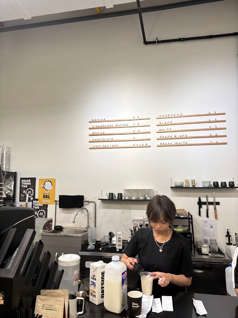 Interior of Brash Boys Coffee, specialty coffee shop in Singapore
