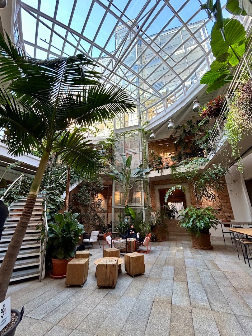 Interior of GRAM Restaurant, specialty coffee shop in Prague